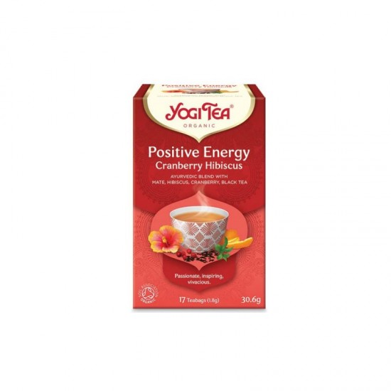 Yogi Tea Positive Energy Cranberry Hibiscus 30,6γρ. ΒΙΟ ΒΙΟΛΟΓΙΚΑ ΠΡΟΙΟΝΤΑ