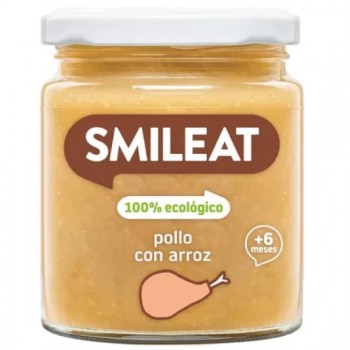 Βρεφικό γεύμα κοτόπουλο-ρύζι Smileat 230γρ ΒΙΟ