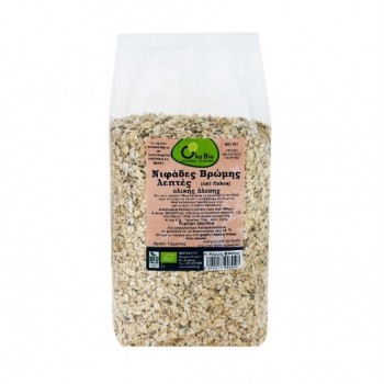 Νιφάδες βρώμης λεπτές ολικής άλεσης 500γρ. ΒΙΟ